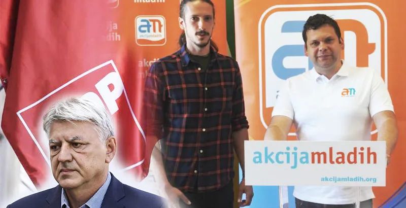 Zlatko Komadina, SDP i Bojan Kurelić, Rubeša - Akcija Mladih
